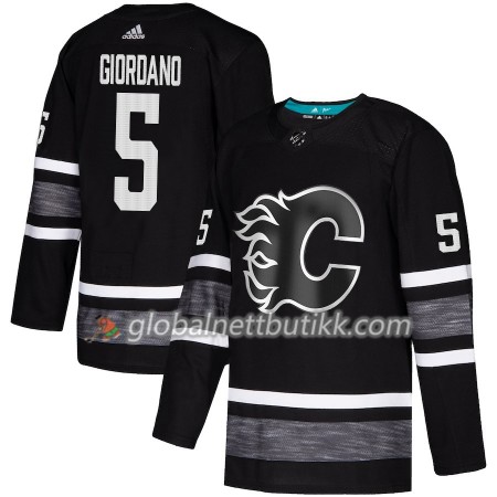 Calgary Flames Hockeydrakt Mark Giordano 5 Svart 2019 NHL All-Star Adidas Authentic - Herre